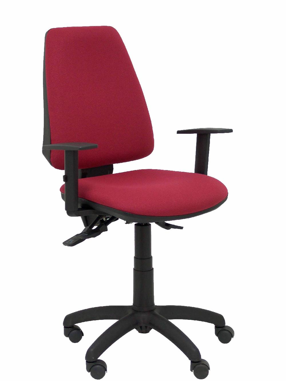 piqueras y crespo Silla Elche S bali color granate brazos regulables