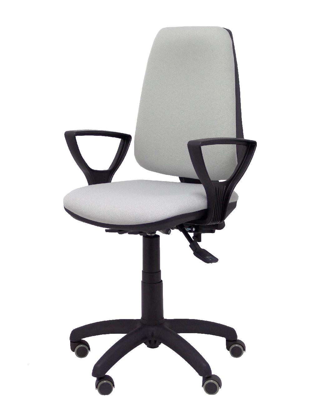 Piqueras Y Crespo Silla Elche S Bali Gris Claro Brazos Fijos Ruedas De Parqué