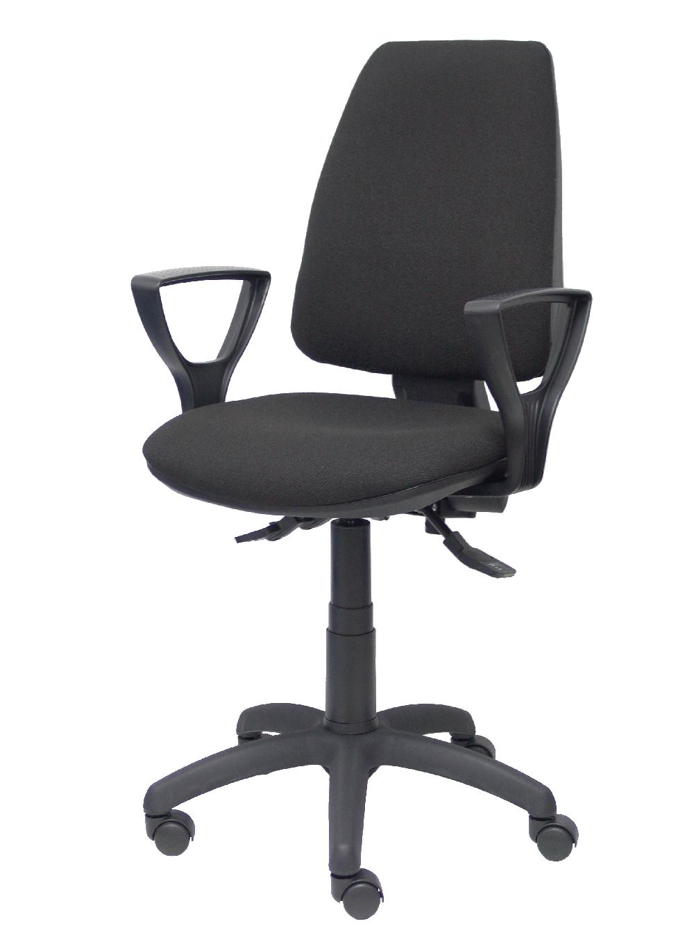 Piqueras Y Crespo Silla Elche S Bali Negro Brazos Fijos