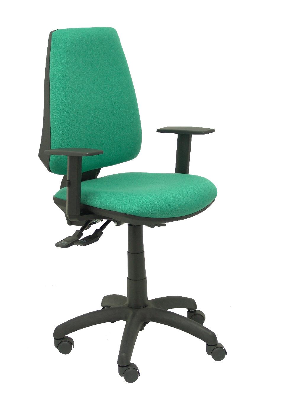 piqueras y crespo Silla Elche S bali verde esmeralda brazos regulables