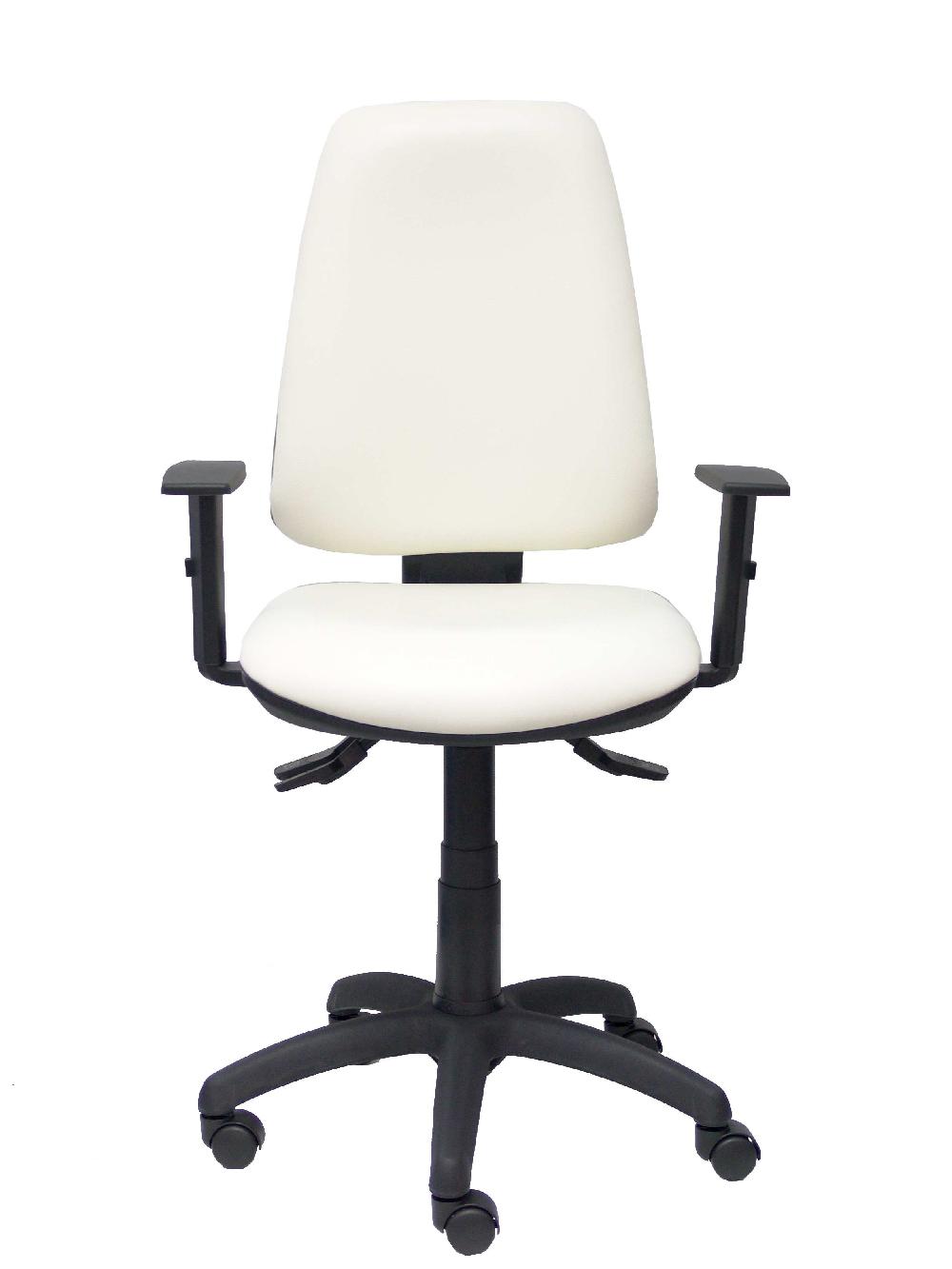 Piqueras Y Crespo Silla Elche S Similpiel Blanco Brazos Regulables