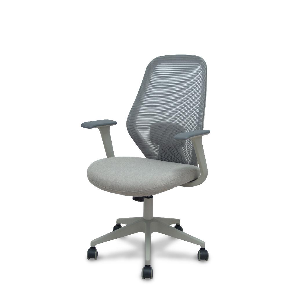 Piqueras Y Crespo Silla Ergo529 Gris Respaldo Malla Gris Asiento Tela Gris Base Piramidal Gris Claro Ruedas Nailon