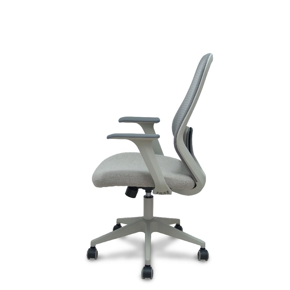 Piqueras Y Crespo Silla Ergo529 Gris Respaldo Malla Gris Asiento Tela Gris Base Piramidal Gris Claro Ruedas Nailon