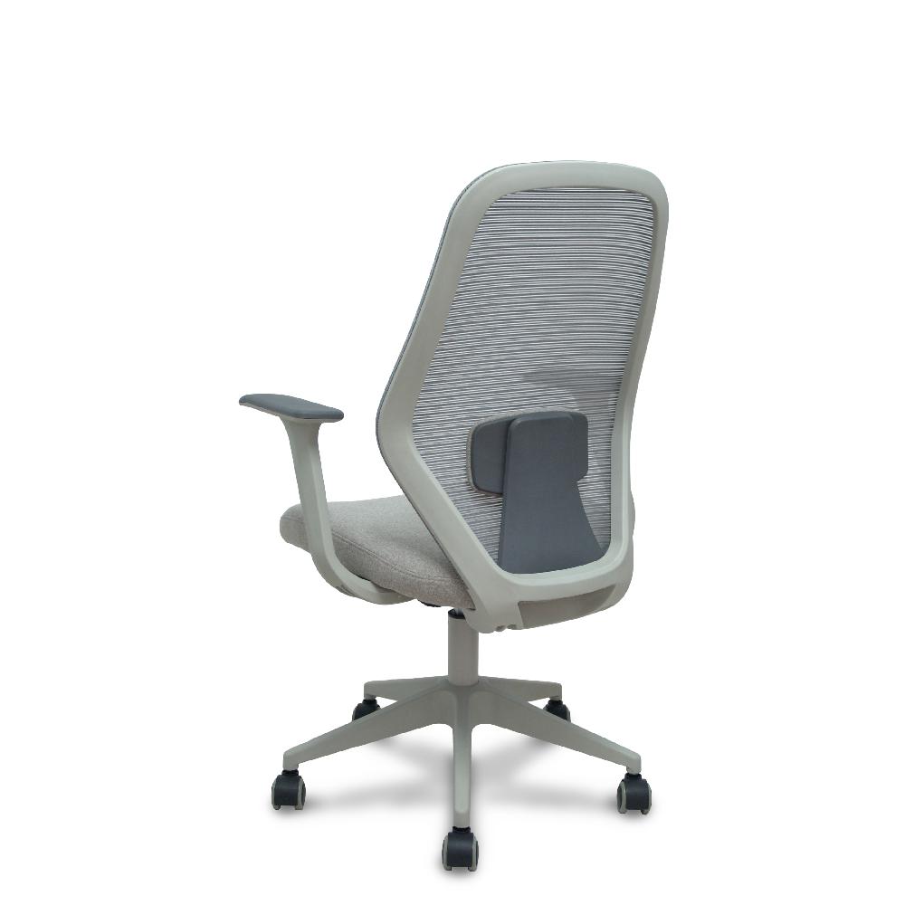 Piqueras Y Crespo Silla Ergo529 Gris Respaldo Malla Gris Asiento Tela Gris Base Piramidal Gris Claro Ruedas Nailon