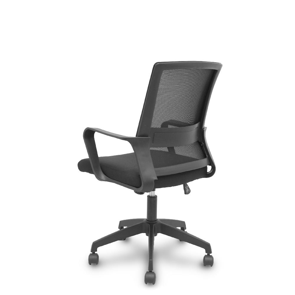 Piqueras Y Crespo Silla Ergo535 Negra Basculante Respaldo Malla Negro Asiento Tela Negro Ruedas Nailon