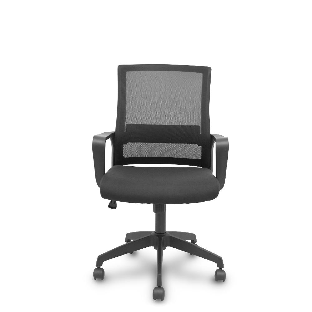 Piqueras Y Crespo Silla Ergo535 Negra Basculante Respaldo Malla Negro Asiento Tela Negro Ruedas Nailon