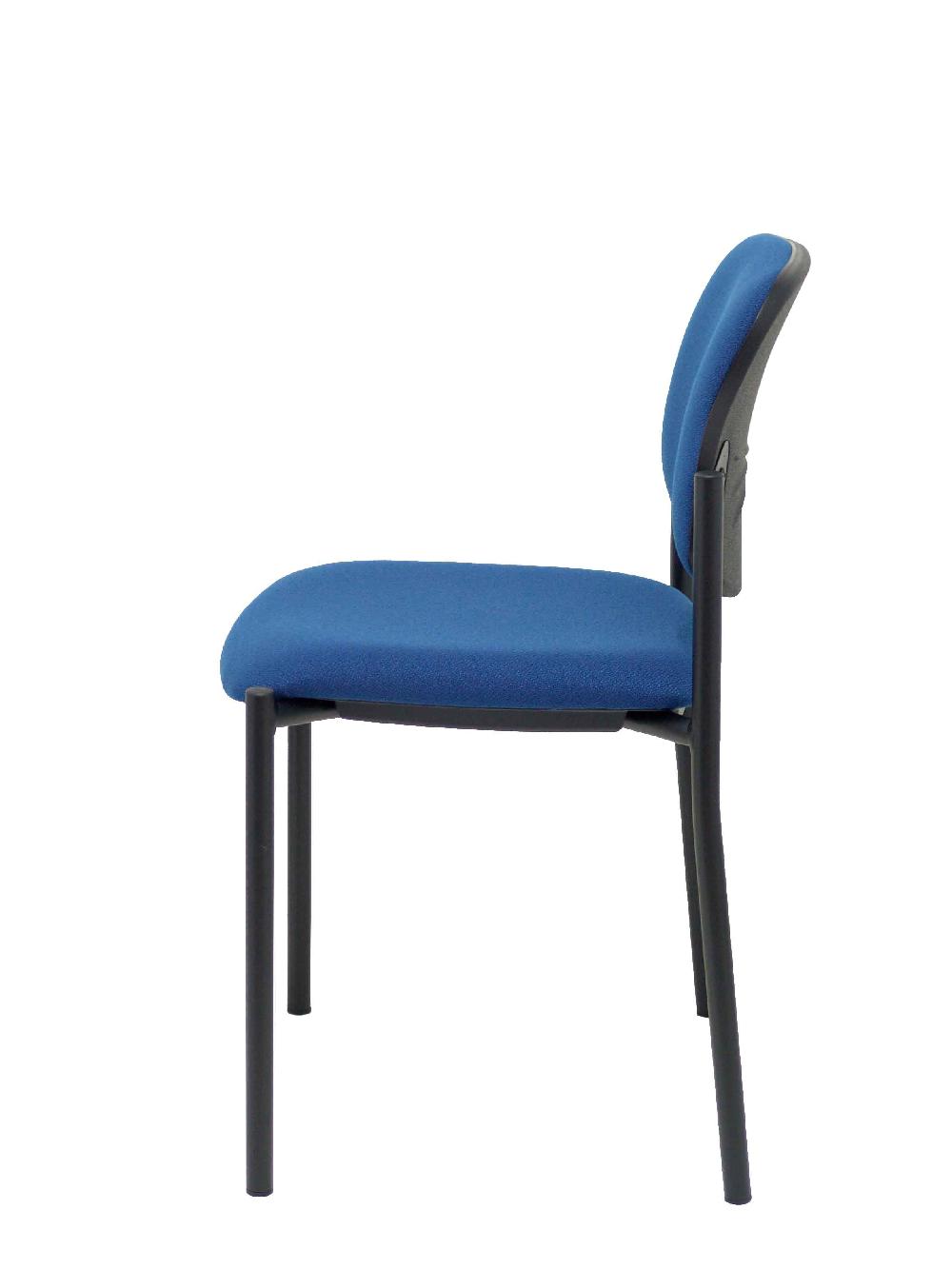 Piqueras Y Crespo Silla Fija Styl Bali Azul Marino Chasis Negro