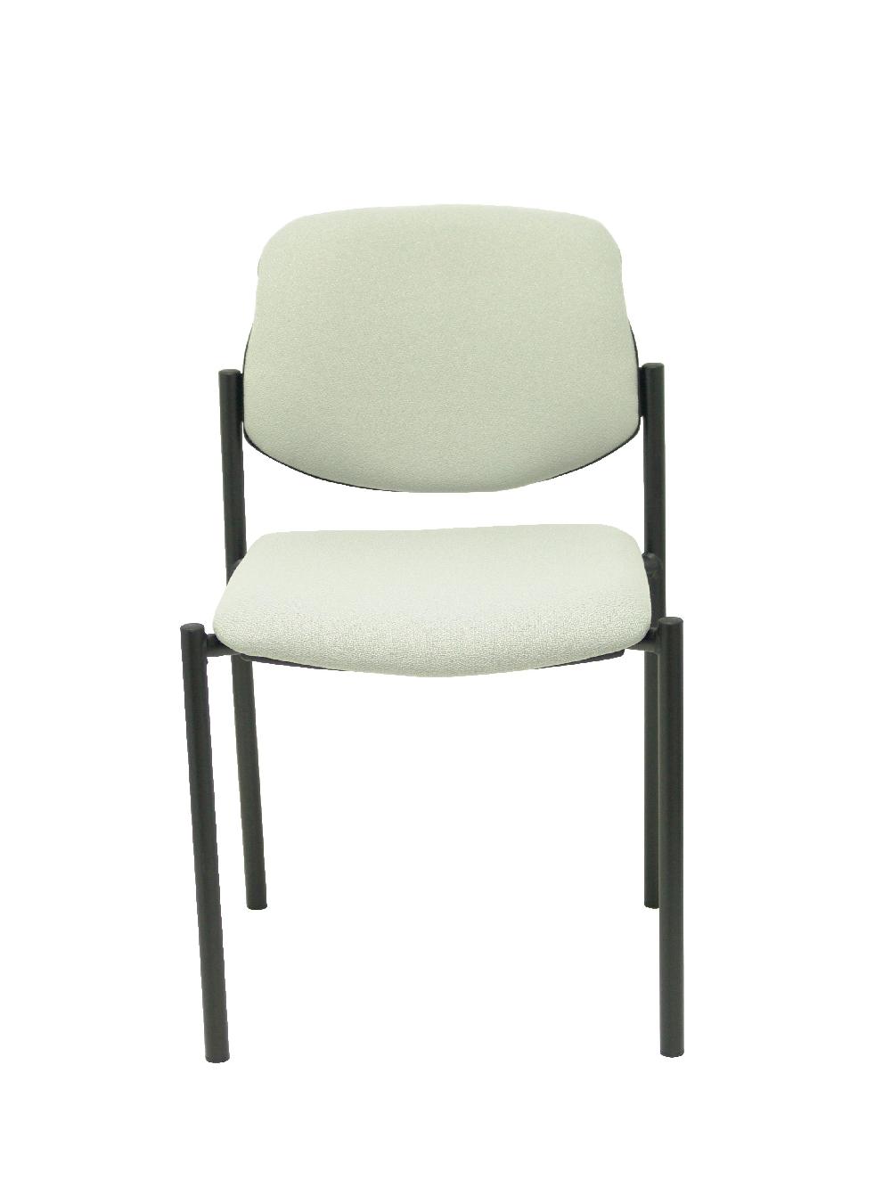 Piqueras Y Crespo Silla Fija Styl Bali Gris Claro Chasis Negro