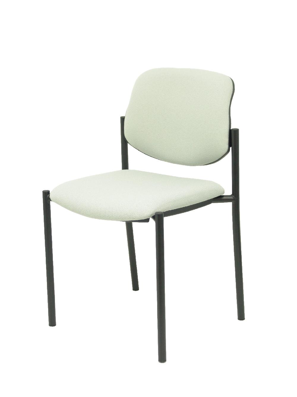 Piqueras Y Crespo Silla Fija Styl Bali Gris Claro Chasis Negro