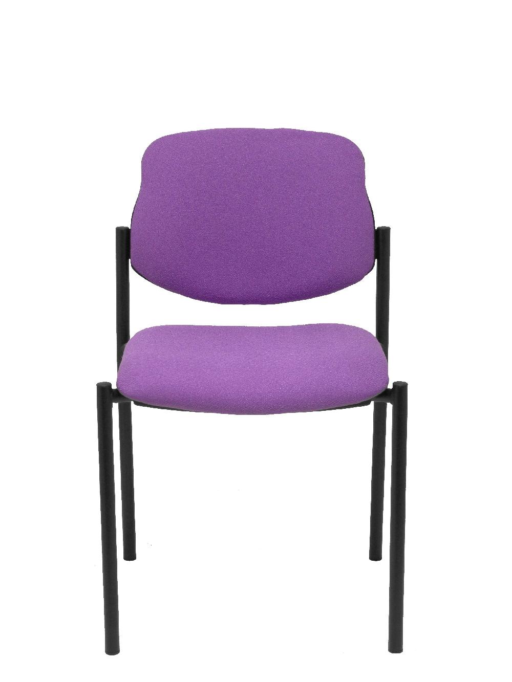 Piqueras Y Crespo Silla Fija Styl Bali Lila Chasis Negro