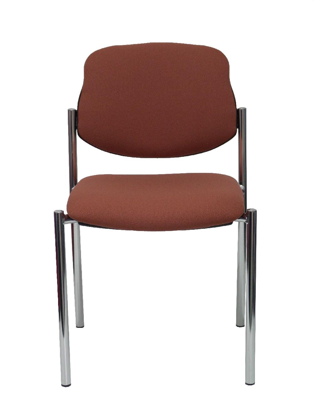 Piqueras Y Crespo Silla Fija Styl Bali Marrón Chasis Cromo