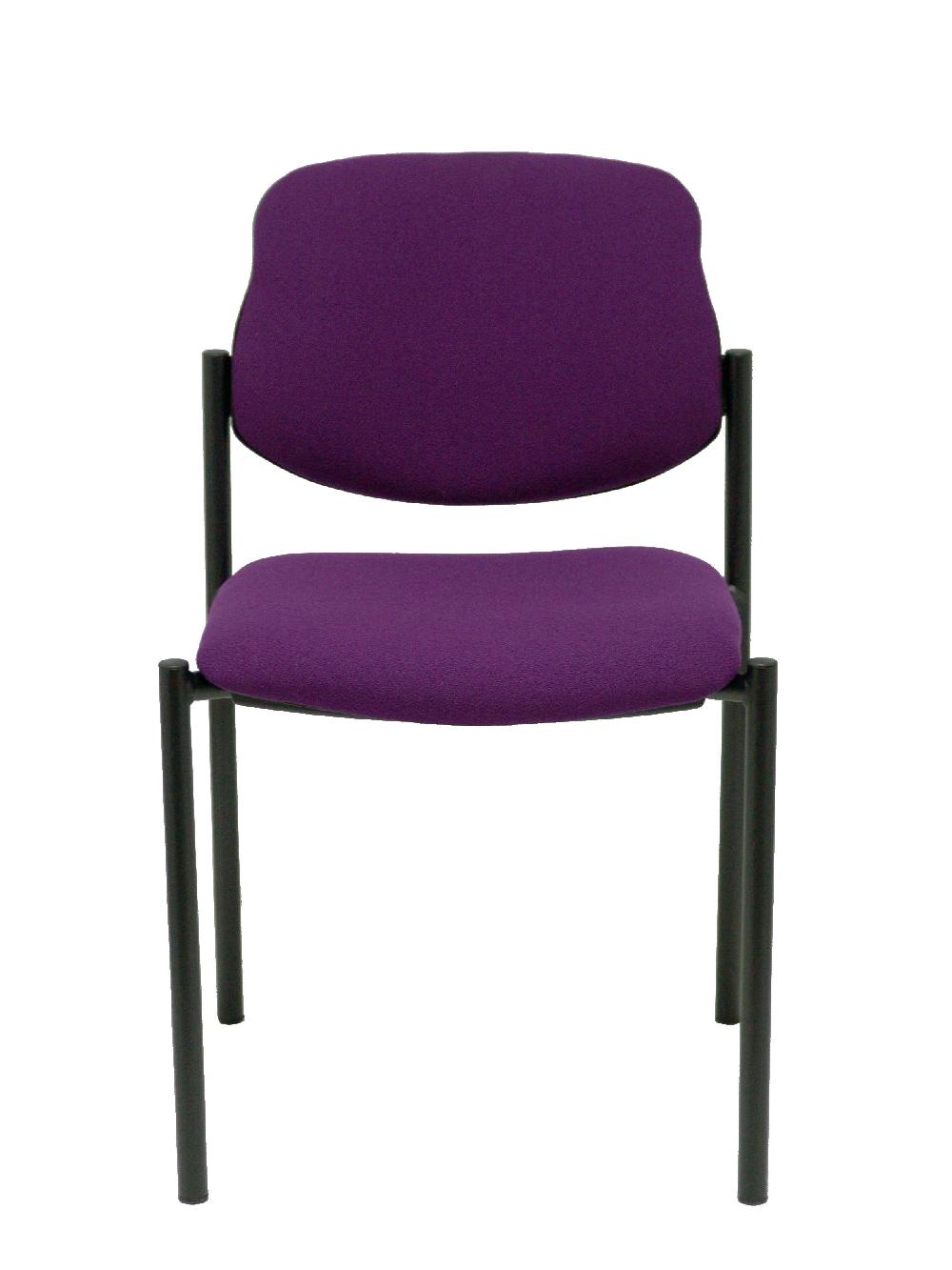 Piqueras Y Crespo Silla Fija Styl Bali Morado Chasis Negro