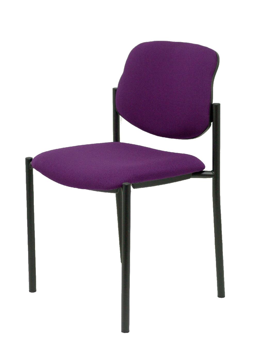 Piqueras Y Crespo Silla Fija Styl Bali Morado Chasis Negro