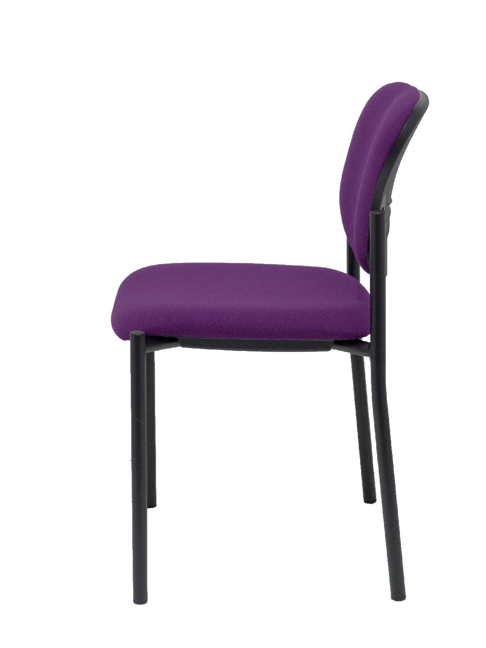 Piqueras Y Crespo Silla Fija Styl Bali Morado Chasis Negro