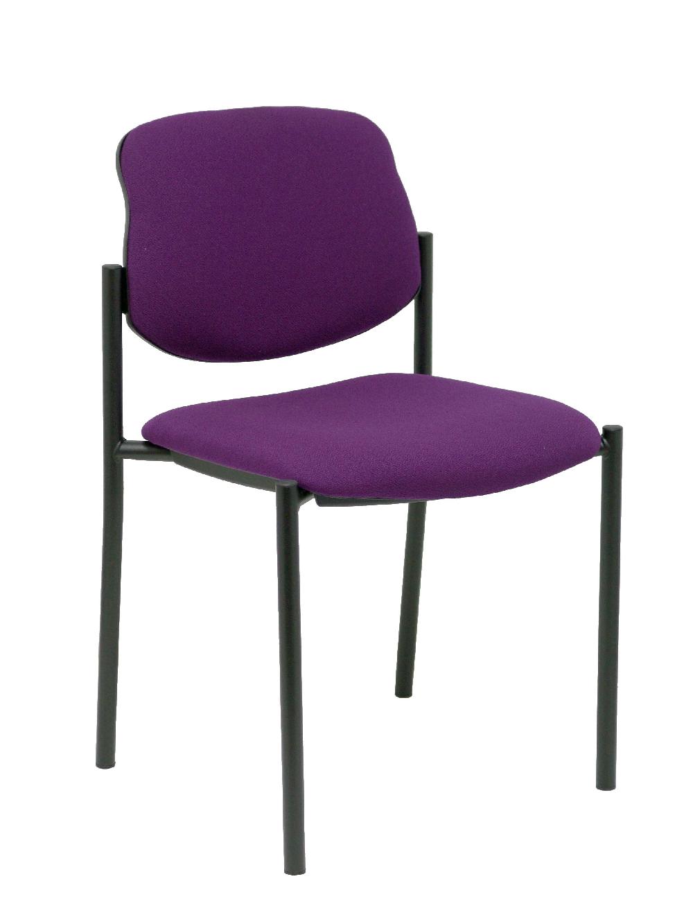 piqueras y crespo Silla fija Styl bali morado chasis negro