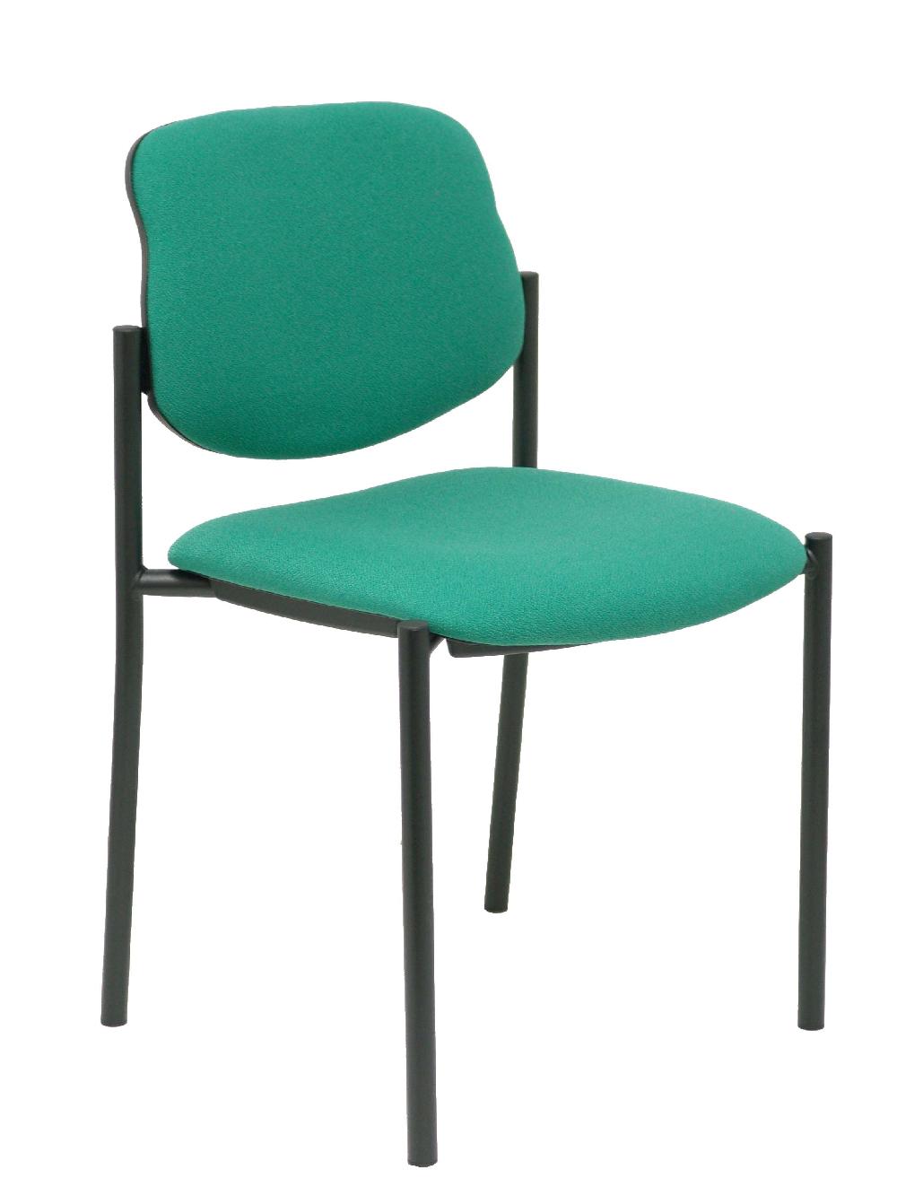 piqueras y crespo Silla fija Styl bali verde esmeralda chasis negro