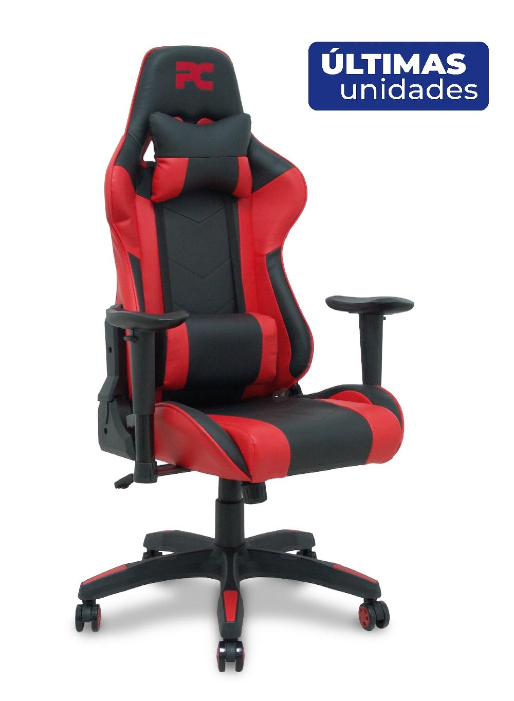 piqueras y crespo Silla gaming Atalaya similpiel negro y rojo