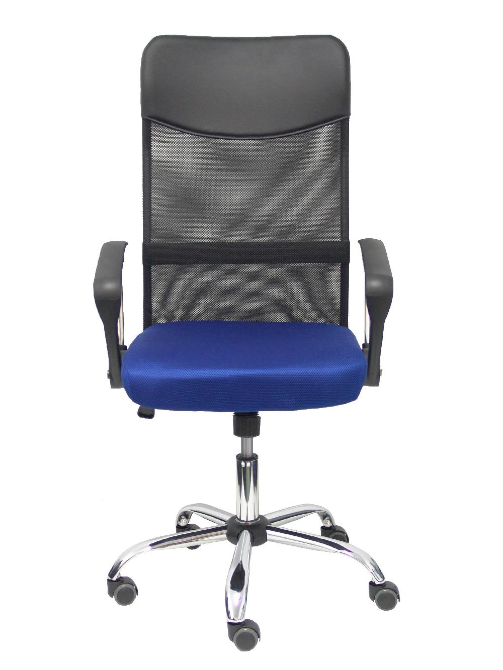 Piqueras Y Crespo Silla Gontar Respaldo Malla Negro Asiento Azul