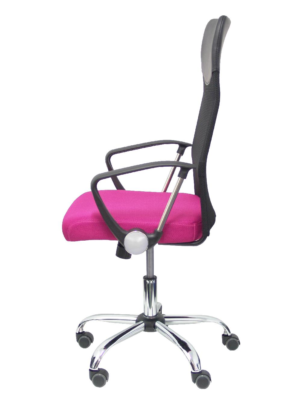 Piqueras Y Crespo Silla Gontar Respaldo Malla Negro Asiento Rosa