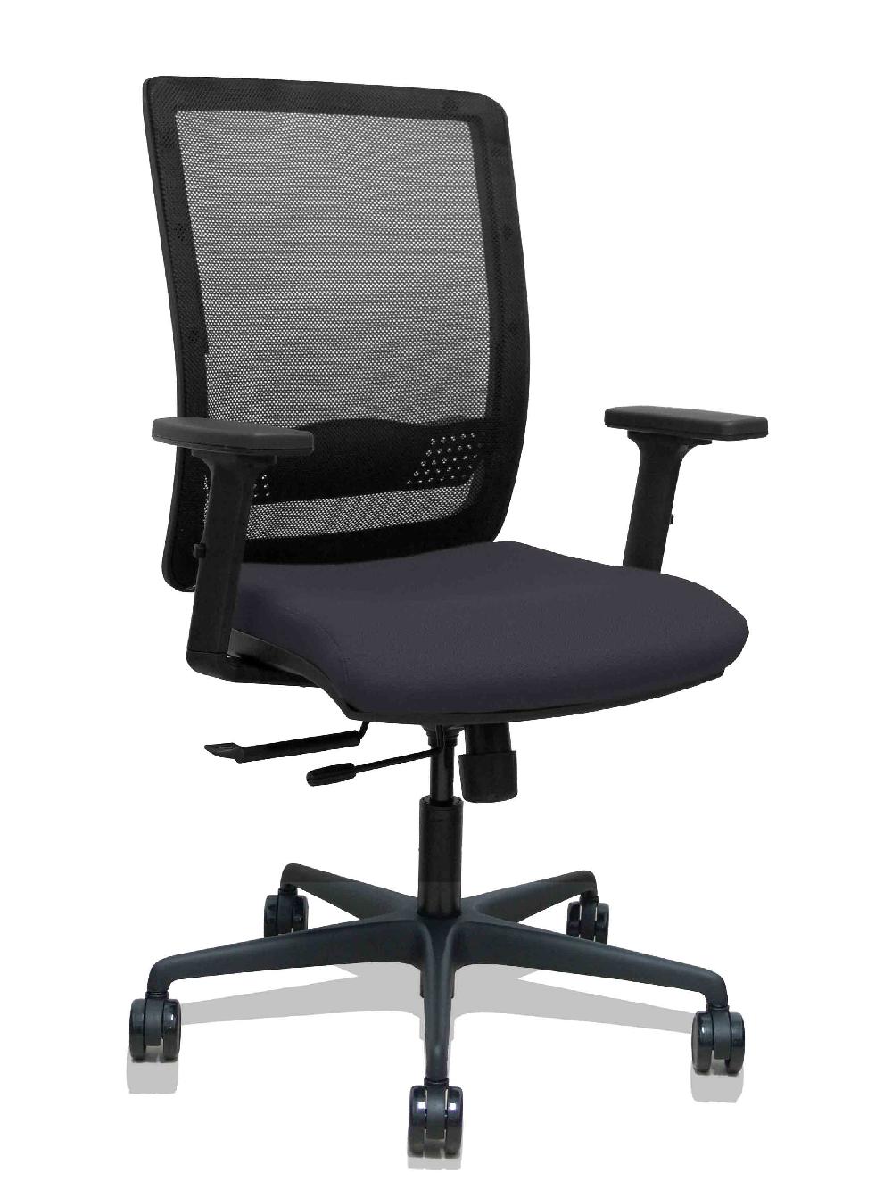 piqueras y crespo Silla Haches traslack malla negra asiento bali negro brazos 2D ruedas 65