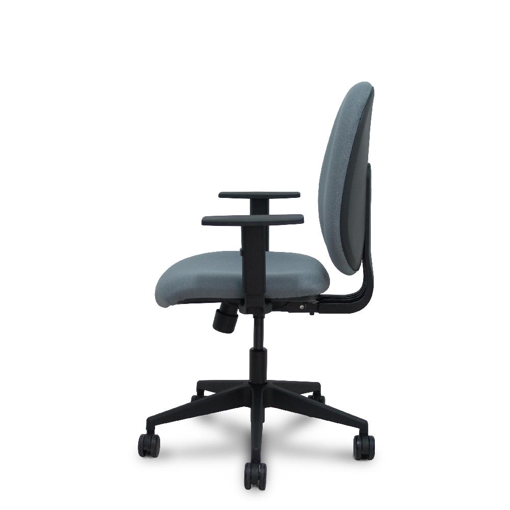 Piqueras Y Crespo Silla Horche Sincro Bali Gris Brazos Regulables Base Piramidal Ruedas Nailon 65mm