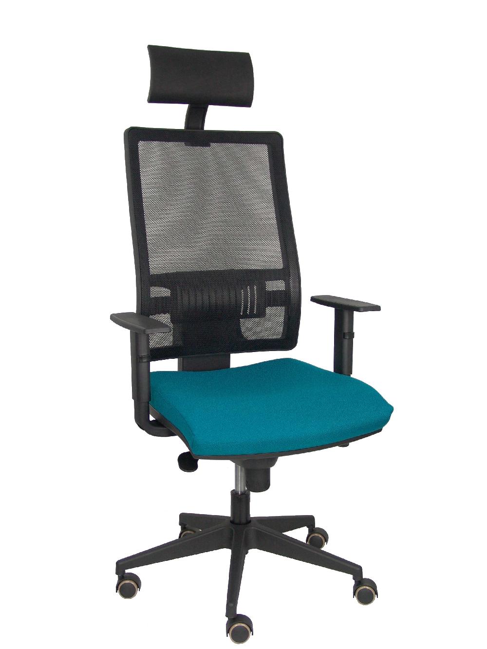 piqueras y crespo Silla Horna bali verde petróleo brazo regulable y cabecero