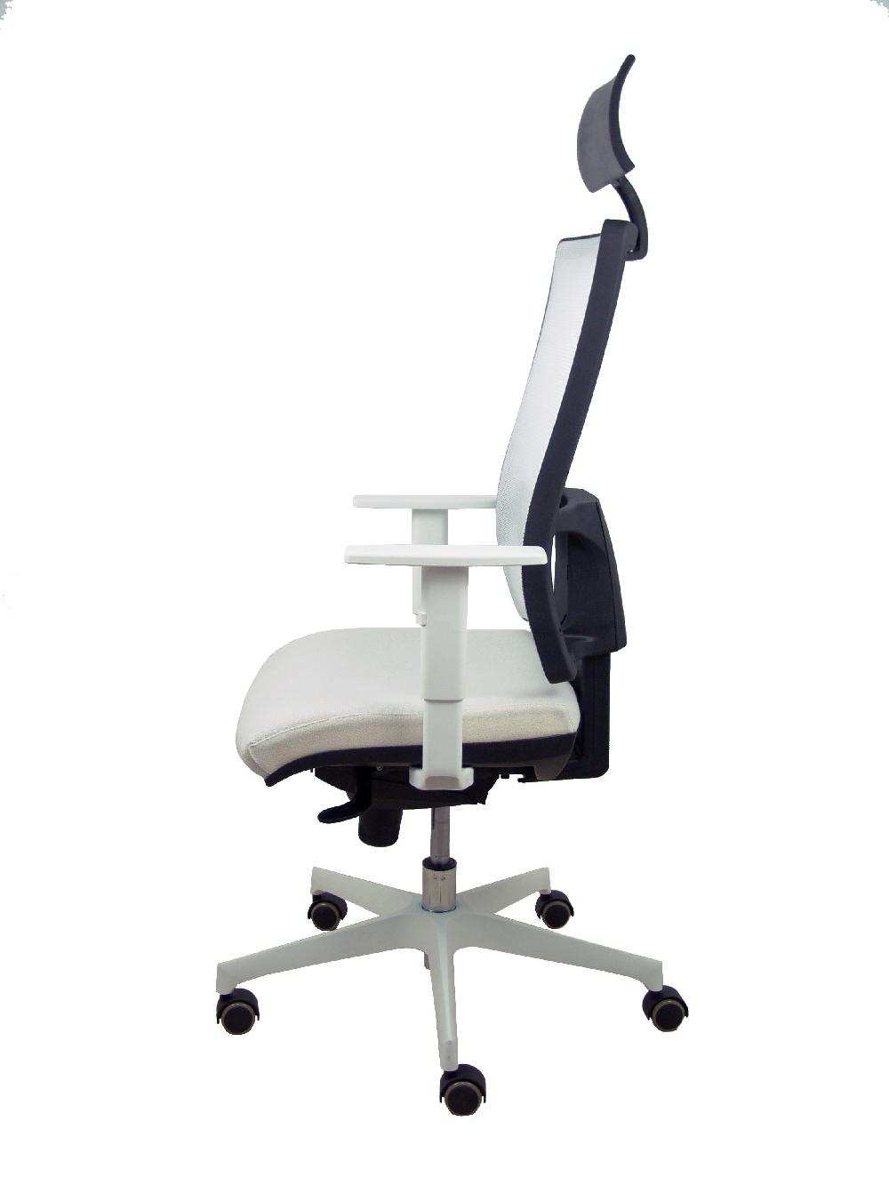 Piqueras Y Crespo Silla Horna Sincro Malla Blanca Bali Blanco Brazos Blancos Base Blanca Ruedas Parque Cabecero Fijo