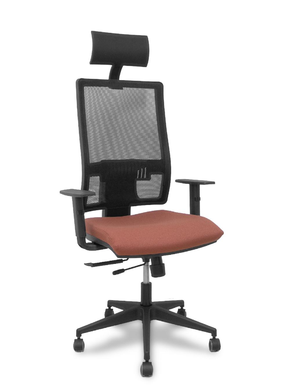 piqueras y crespo Silla Horna traslack bali marrón brazos regulables ruedas parqué y cabecero