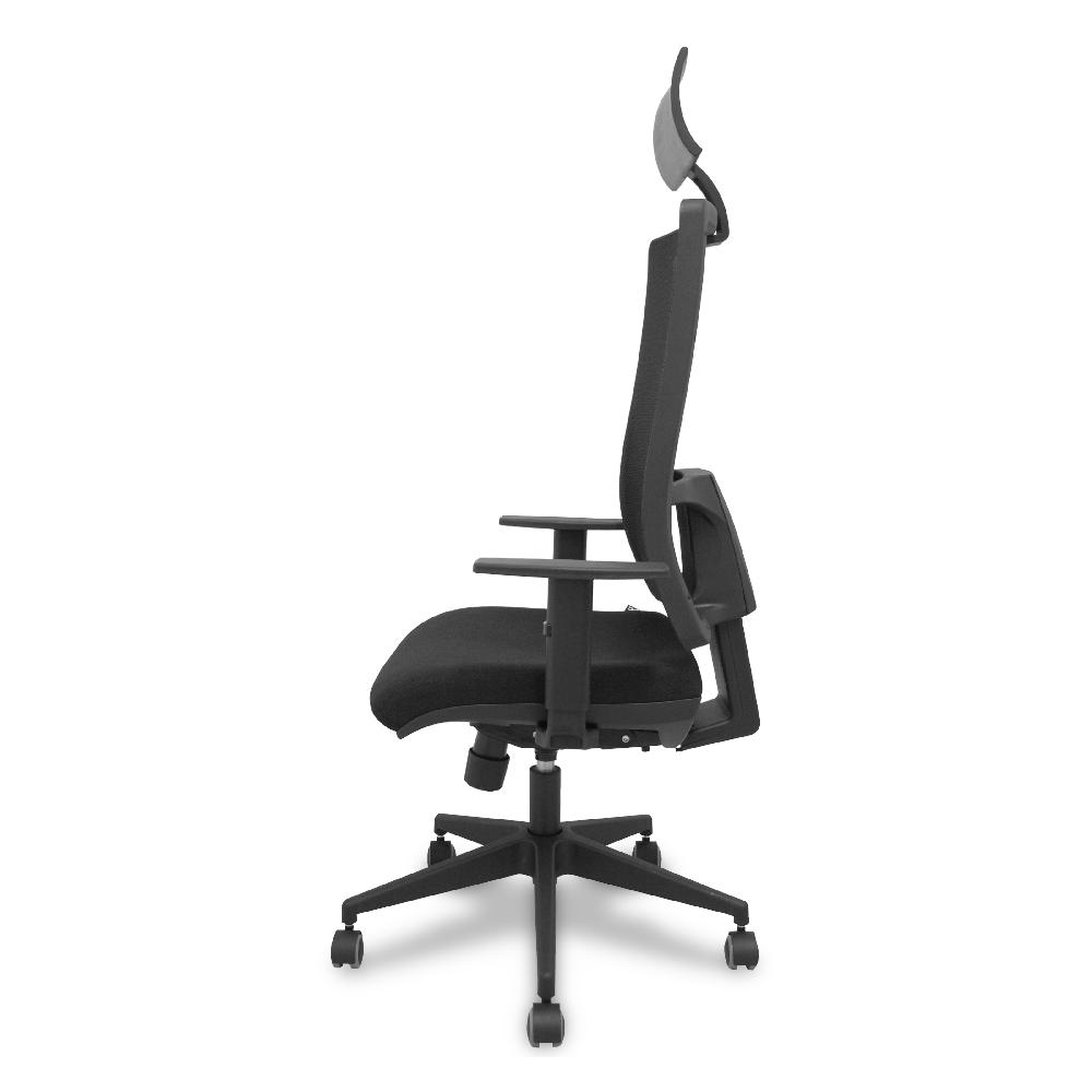 Piqueras Y Crespo Silla Horna Traslack Bali Negro Brazos 1D Con Cabecero Fijo