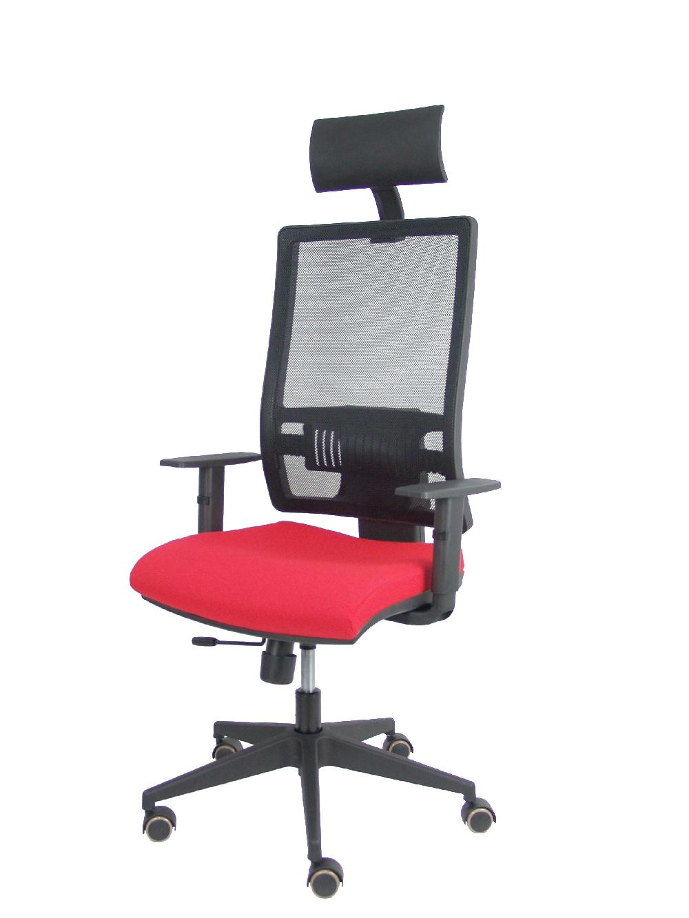 Piqueras Y Crespo Silla Horna Traslack Bali Rojo Brazos Regulables Ruedas Parqué Y Cabecero