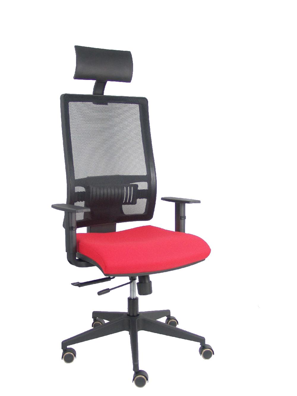 piqueras y crespo Silla Horna traslack bali rojo brazos regulables ruedas parqué y cabecero