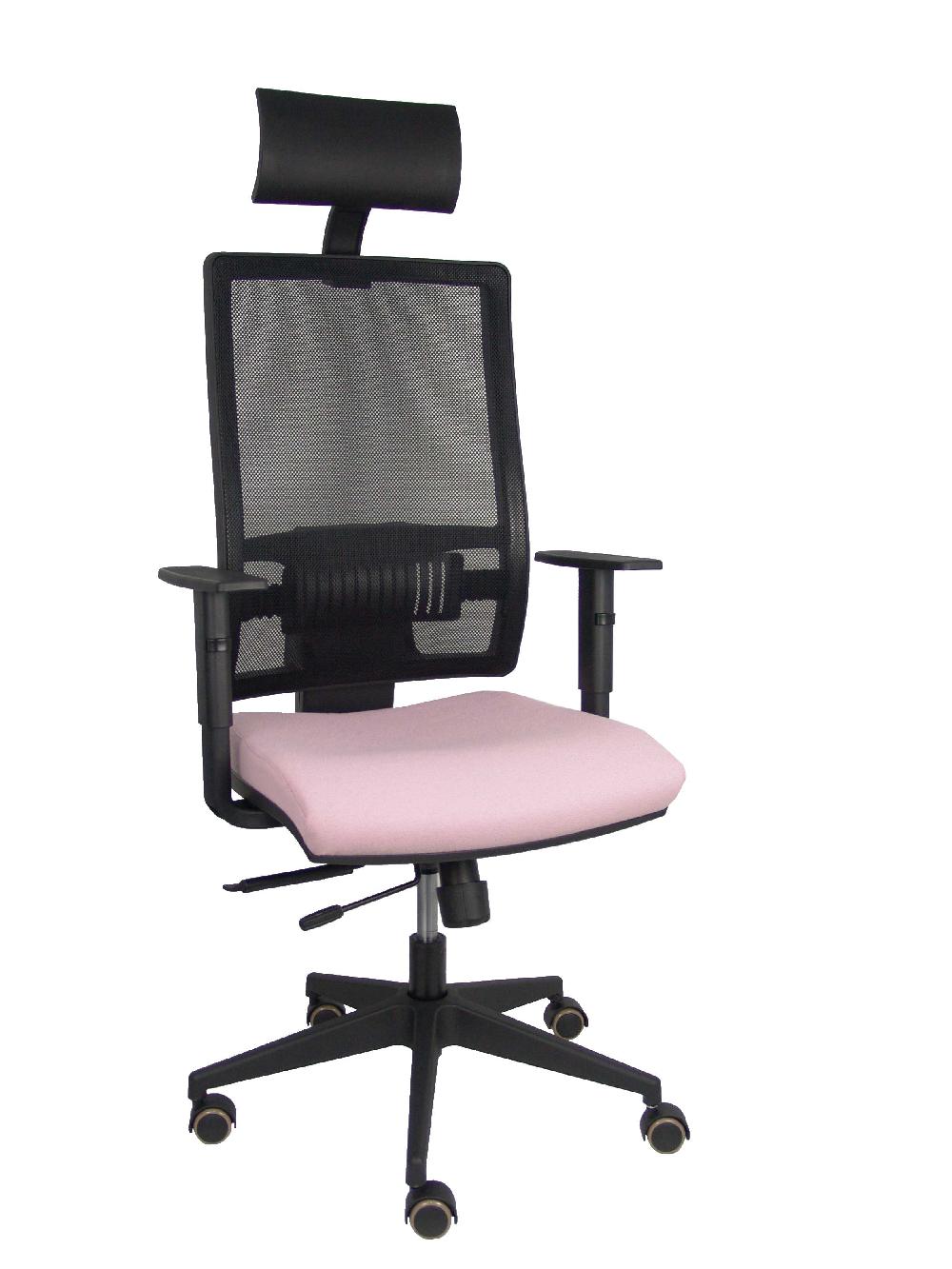 piqueras y crespo Silla Horna traslack bali rosa brazos regulables ruedas parqué y cabecero