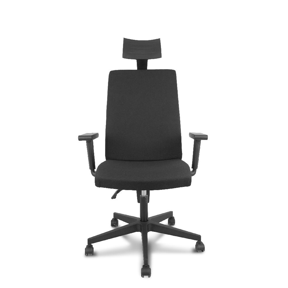 Piqueras Y Crespo Silla I-Line Arán Negro Con Brazos Regulables Con Cabecero