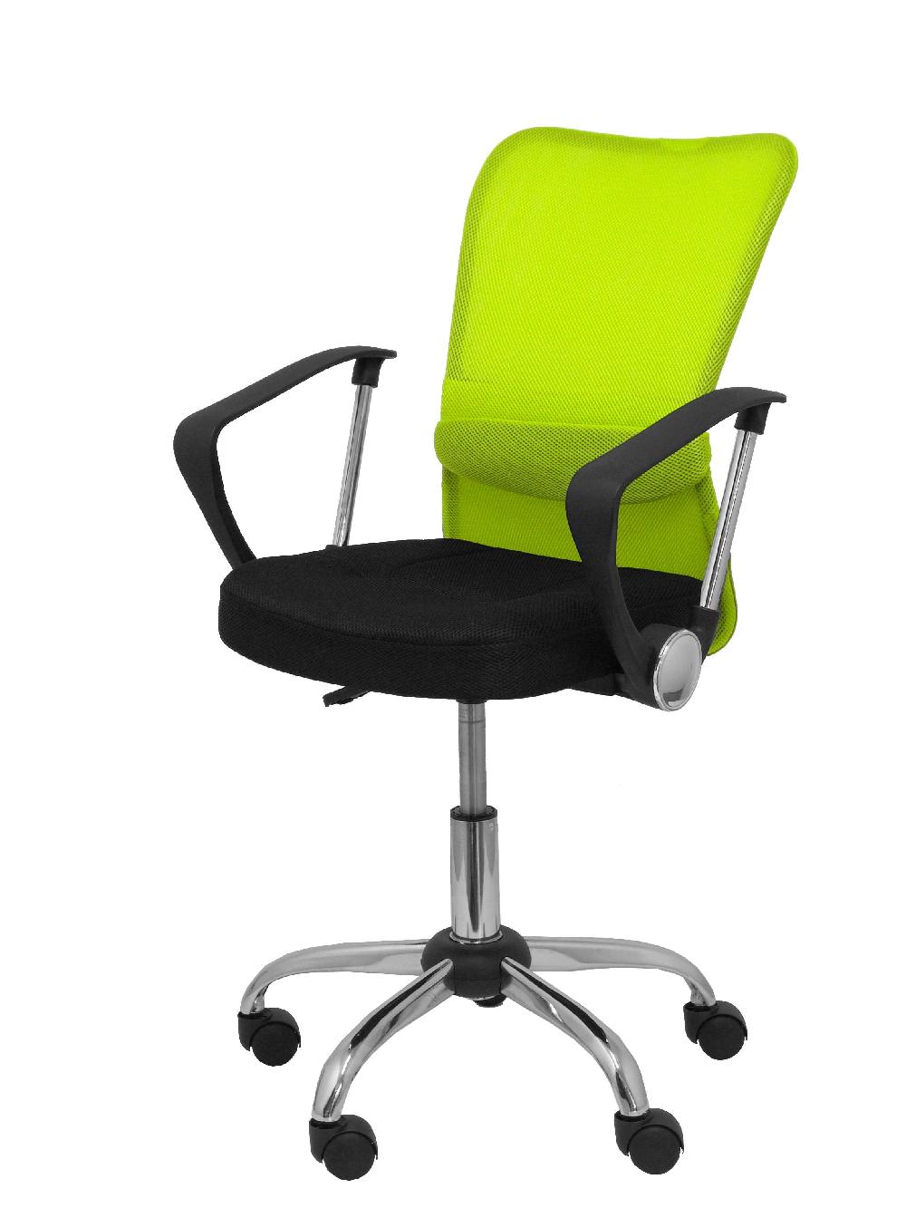 Piqueras Y Crespo Silla Infantil Cardenete Respaldo Malla Verde Asiento Negro