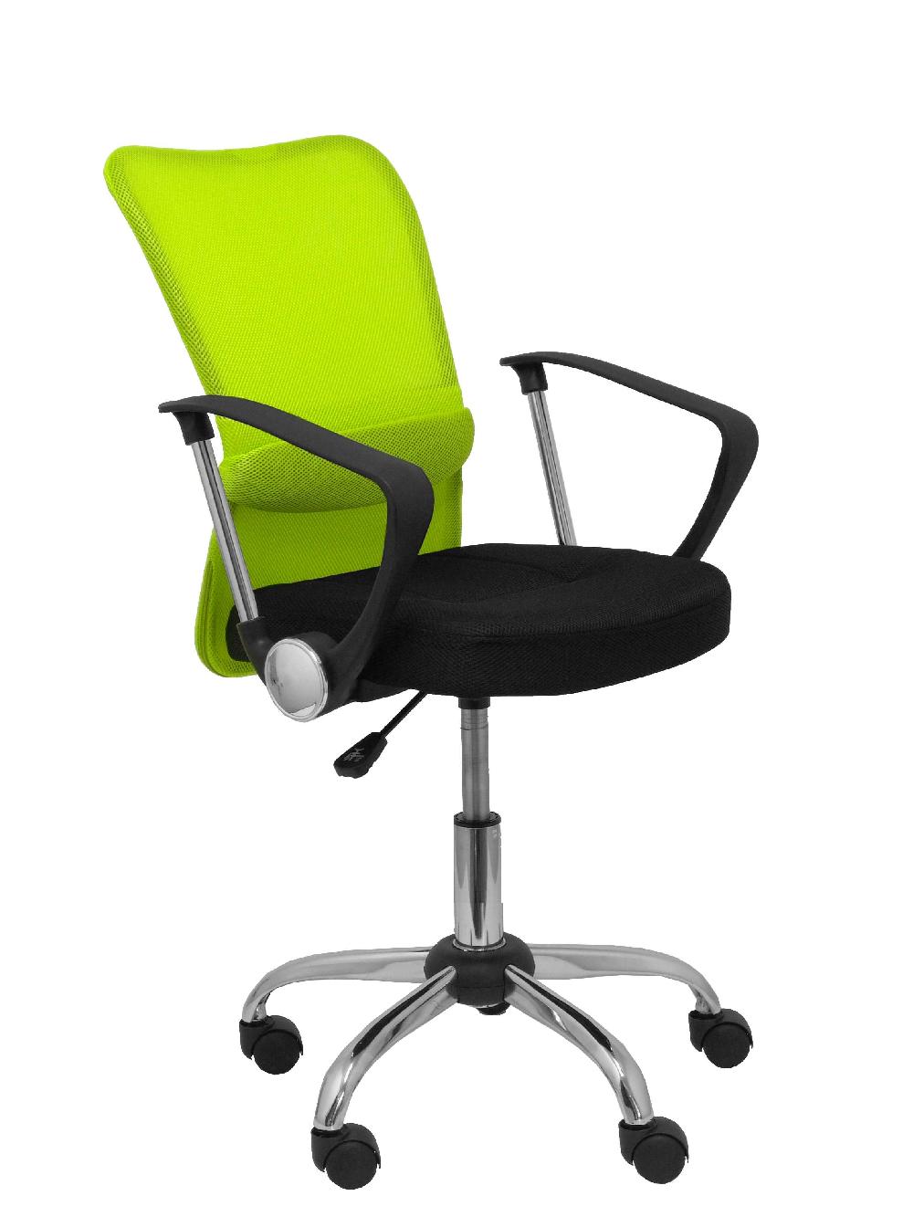 piqueras y crespo Silla infantil Cardenete respaldo malla verde asiento negro
