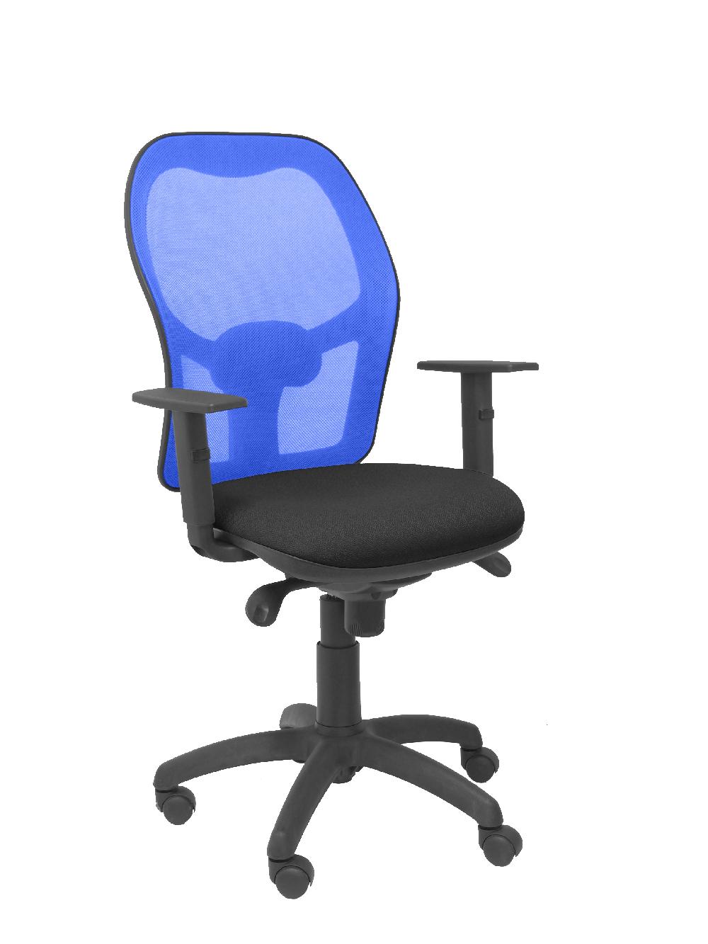 piqueras y crespo Silla Jorquera malla azul asiento bali negro
