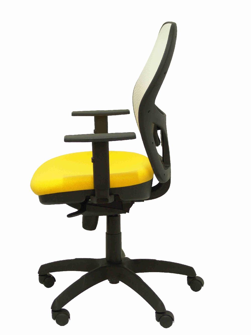 Piqueras Y Crespo Silla Jorquera Malla Blanca Asiento Bali Amarillo