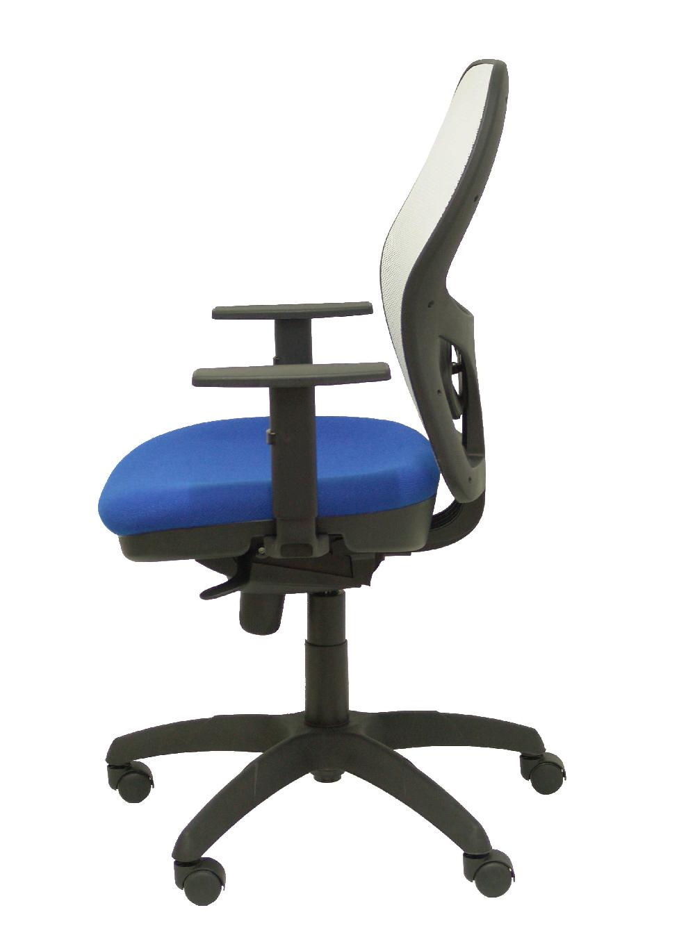 Piqueras Y Crespo Silla Jorquera Malla Blanca Asiento Bali Azul