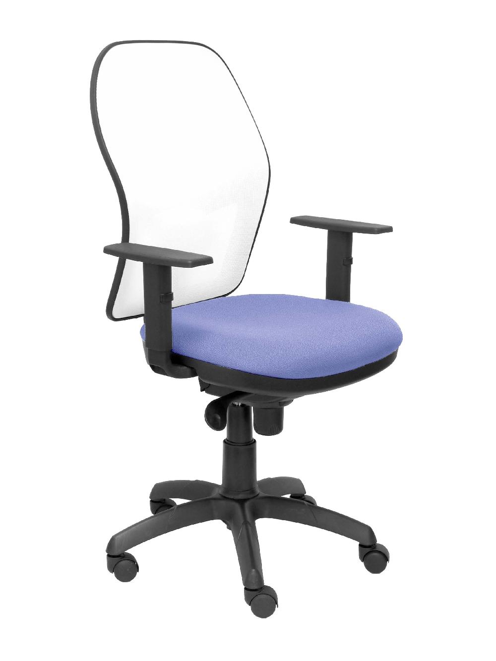 piqueras y crespo Silla Jorquera malla blanca asiento bali azul claro