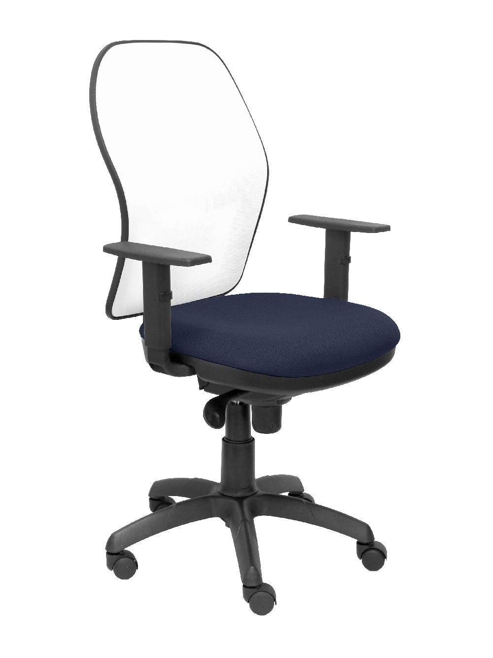 piqueras y crespo Silla Jorquera malla blanca asiento bali azul marino
