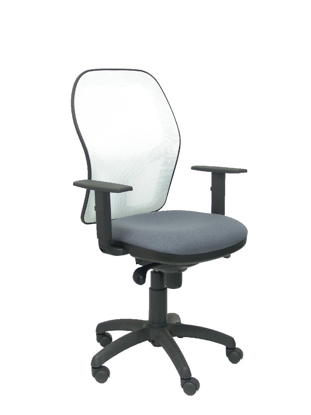 piqueras y crespo Silla Jorquera malla blanca asiento bali gris oscuro