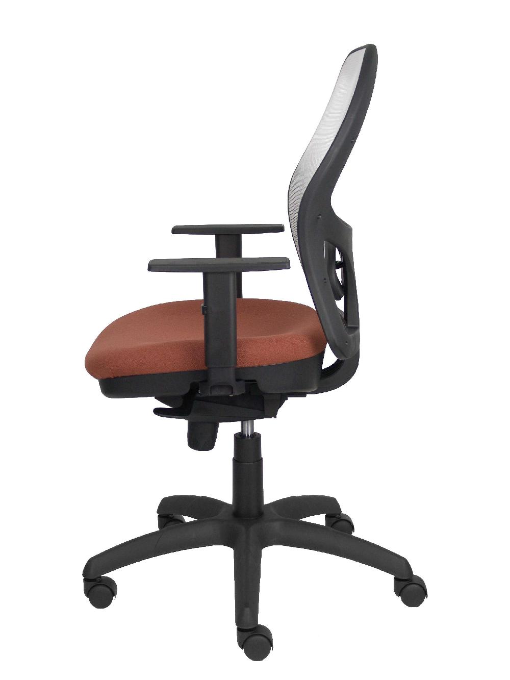 Piqueras Y Crespo Silla Jorquera Malla Blanca Asiento Bali Marrón