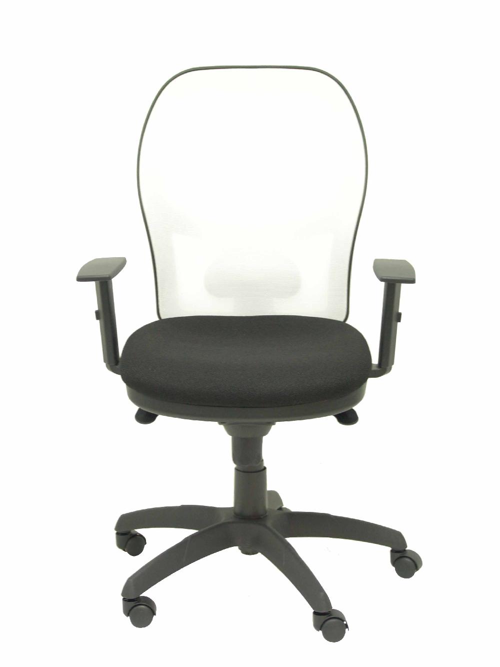 Piqueras Y Crespo Silla Jorquera Malla Blanca Asiento Bali Negro