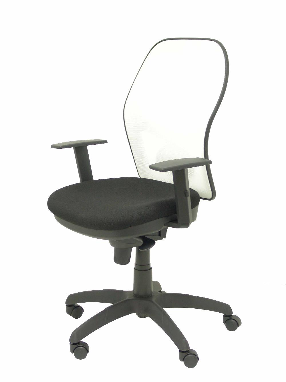 Piqueras Y Crespo Silla Jorquera Malla Blanca Asiento Bali Negro