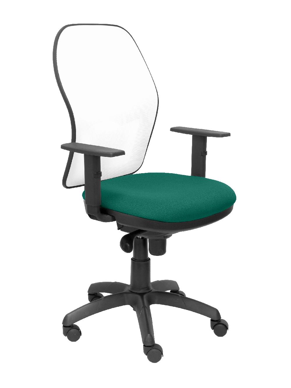 piqueras y crespo Silla Jorquera malla blanca asiento bali verde esmeralda