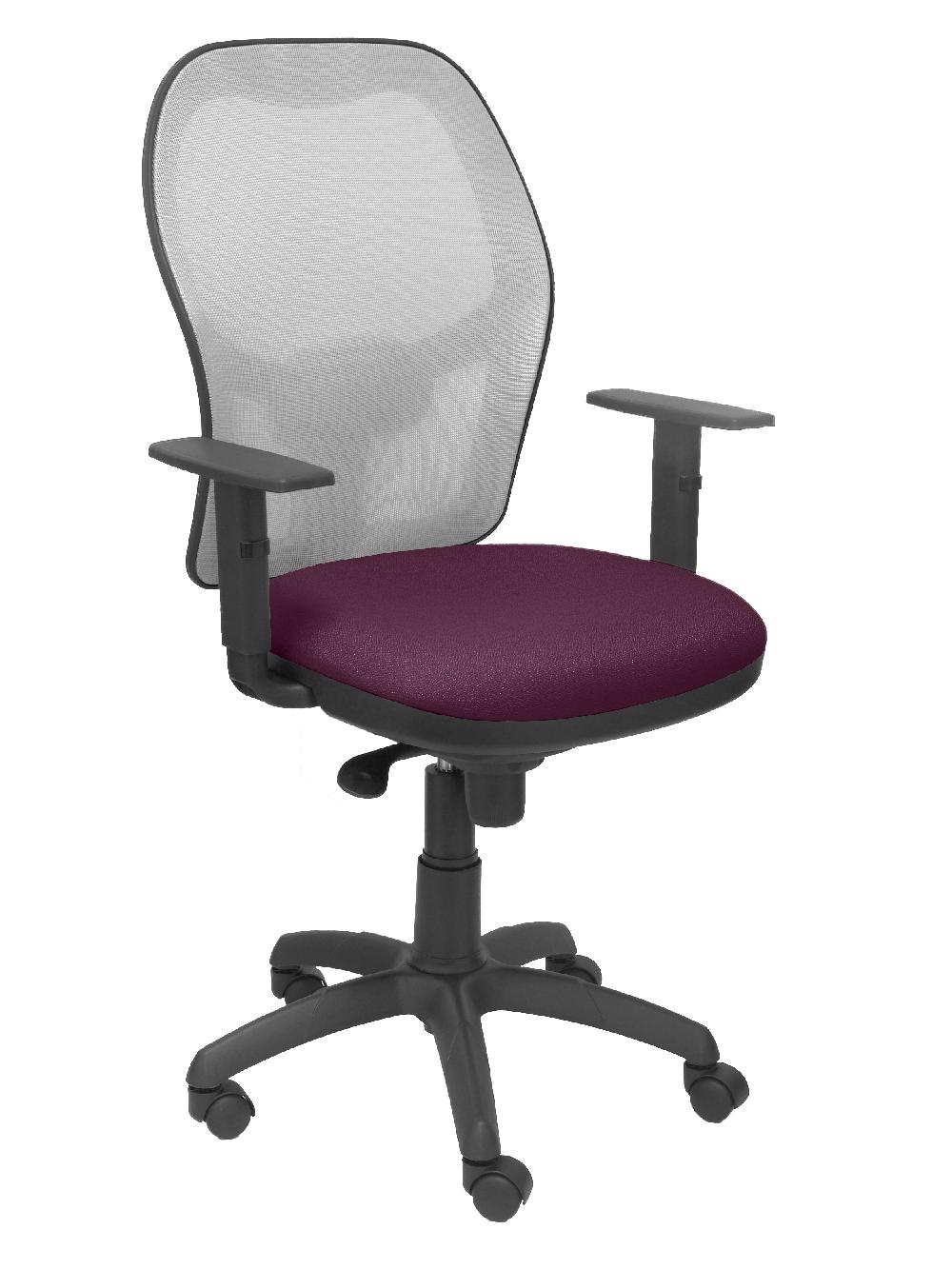 Piqueras Y Crespo Silla Jorquera Malla Gris Asiento Bali Morado