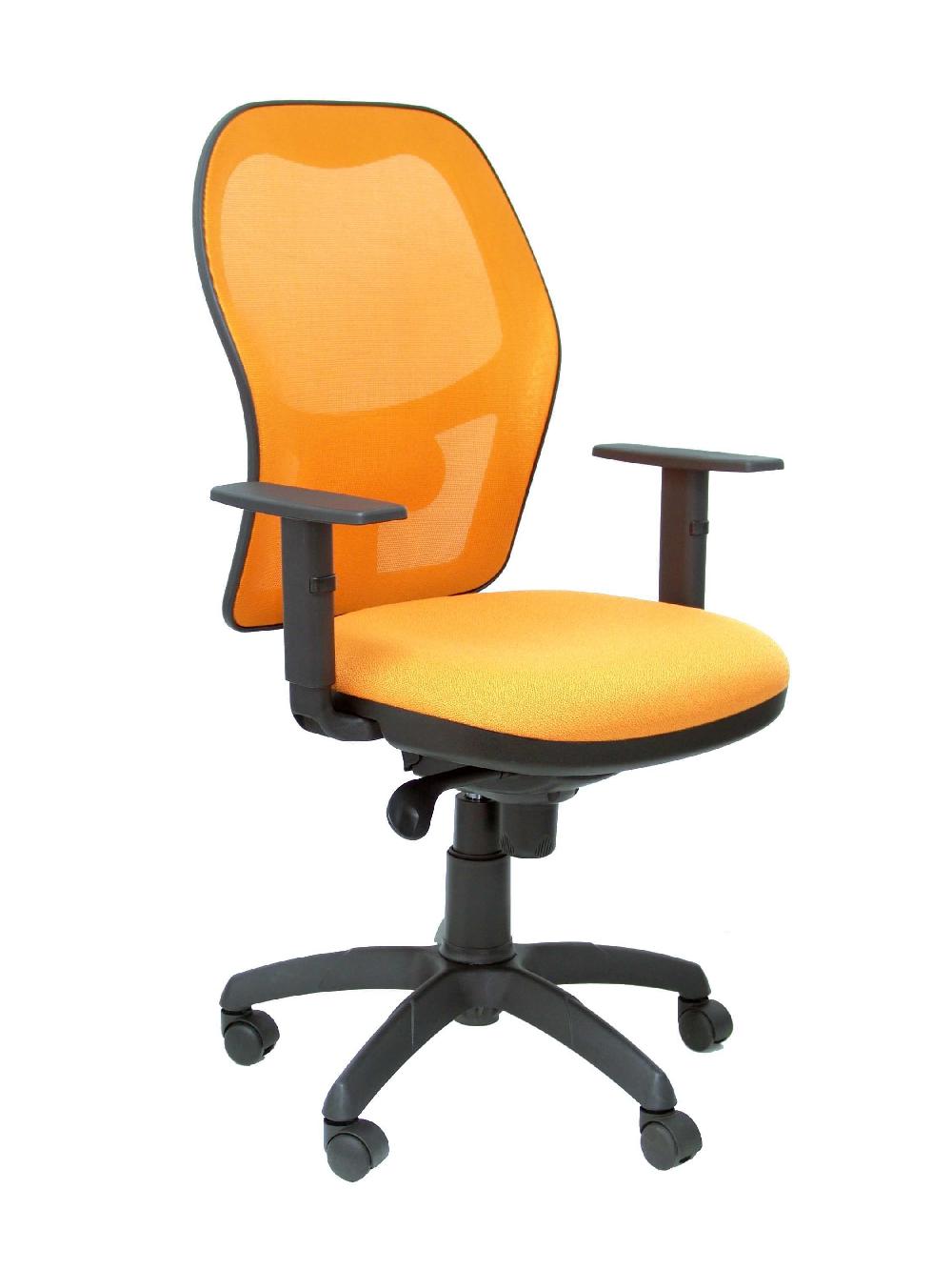 piqueras y crespo Silla Jorquera malla naranja asiento bali naranja
