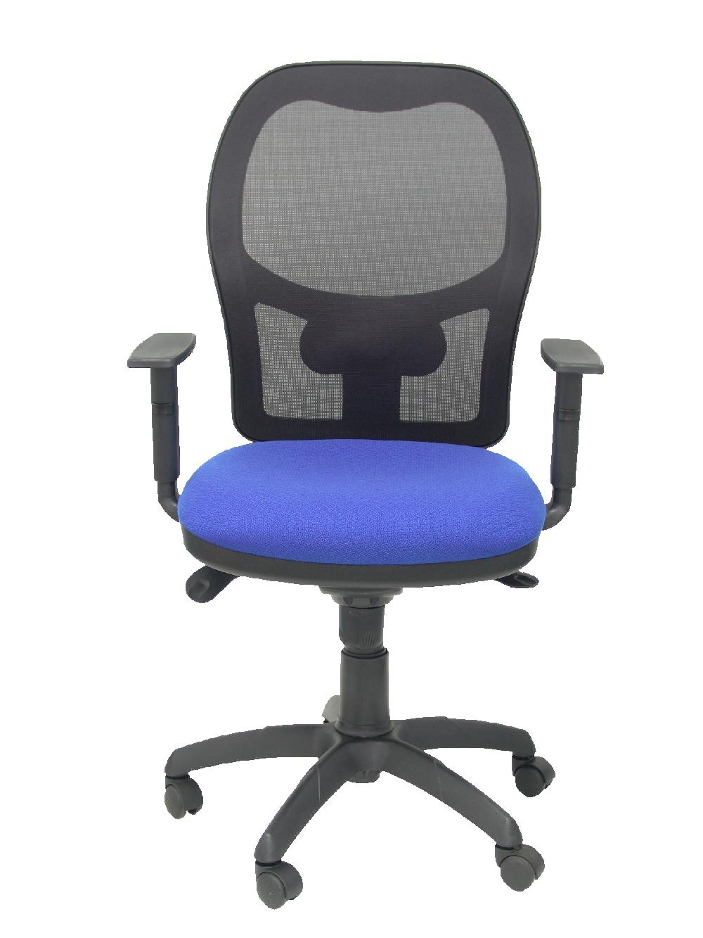 Piqueras Y Crespo Silla Jorquera Malla Negra Asiento Bali Azul