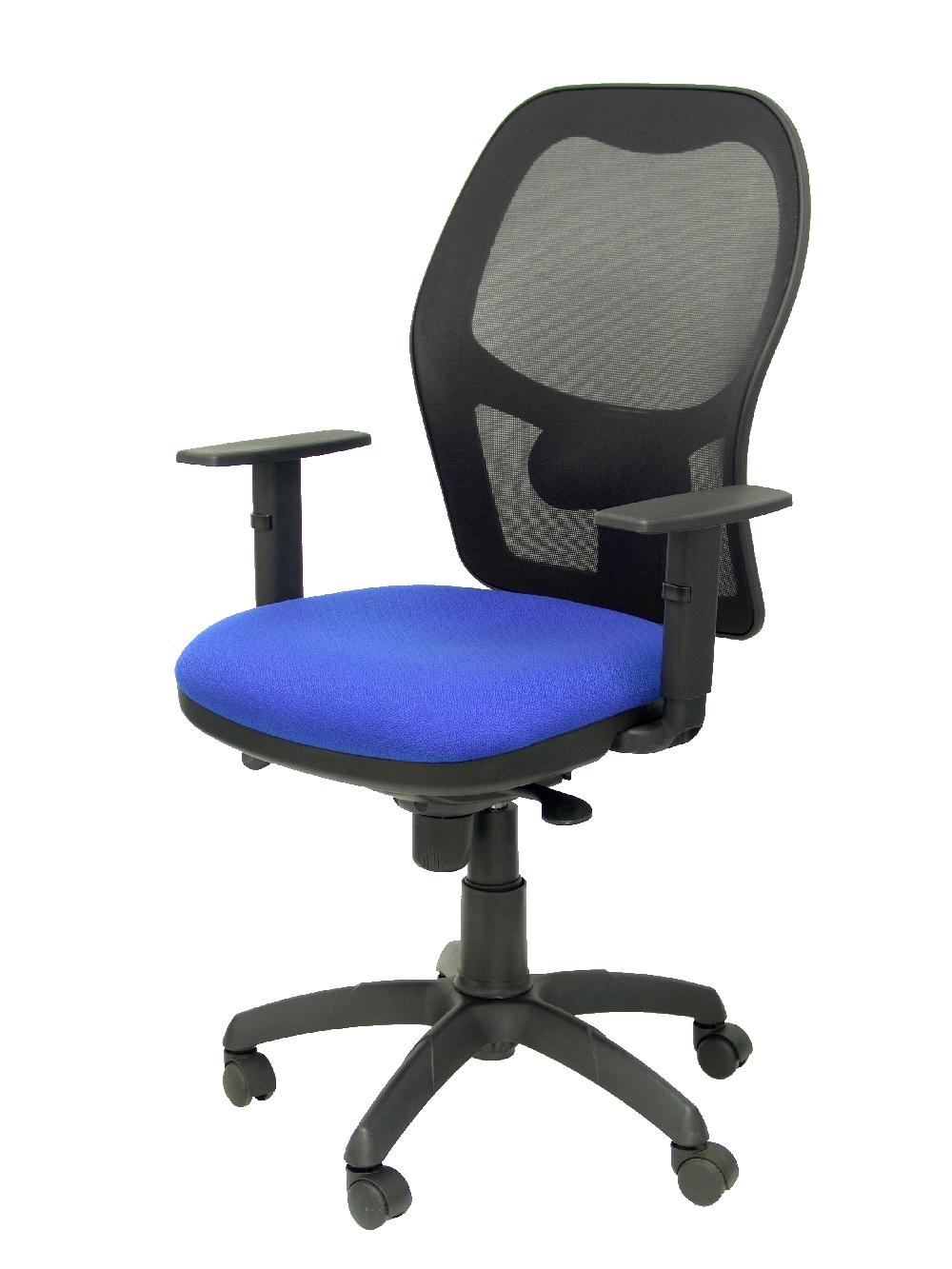 Piqueras Y Crespo Silla Jorquera Malla Negra Asiento Bali Azul