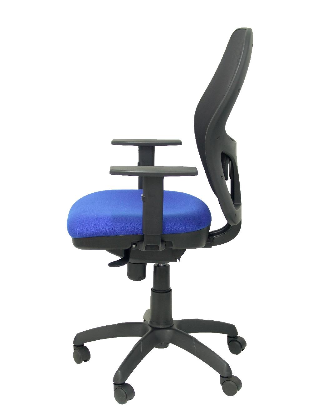 Piqueras Y Crespo Silla Jorquera Malla Negra Asiento Bali Azul